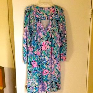 Lilly Pulitzer Aubrey Dress in Bermudaful - size medium! In EEUC
